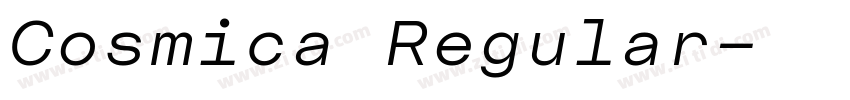 Cosmica Regular字体转换
